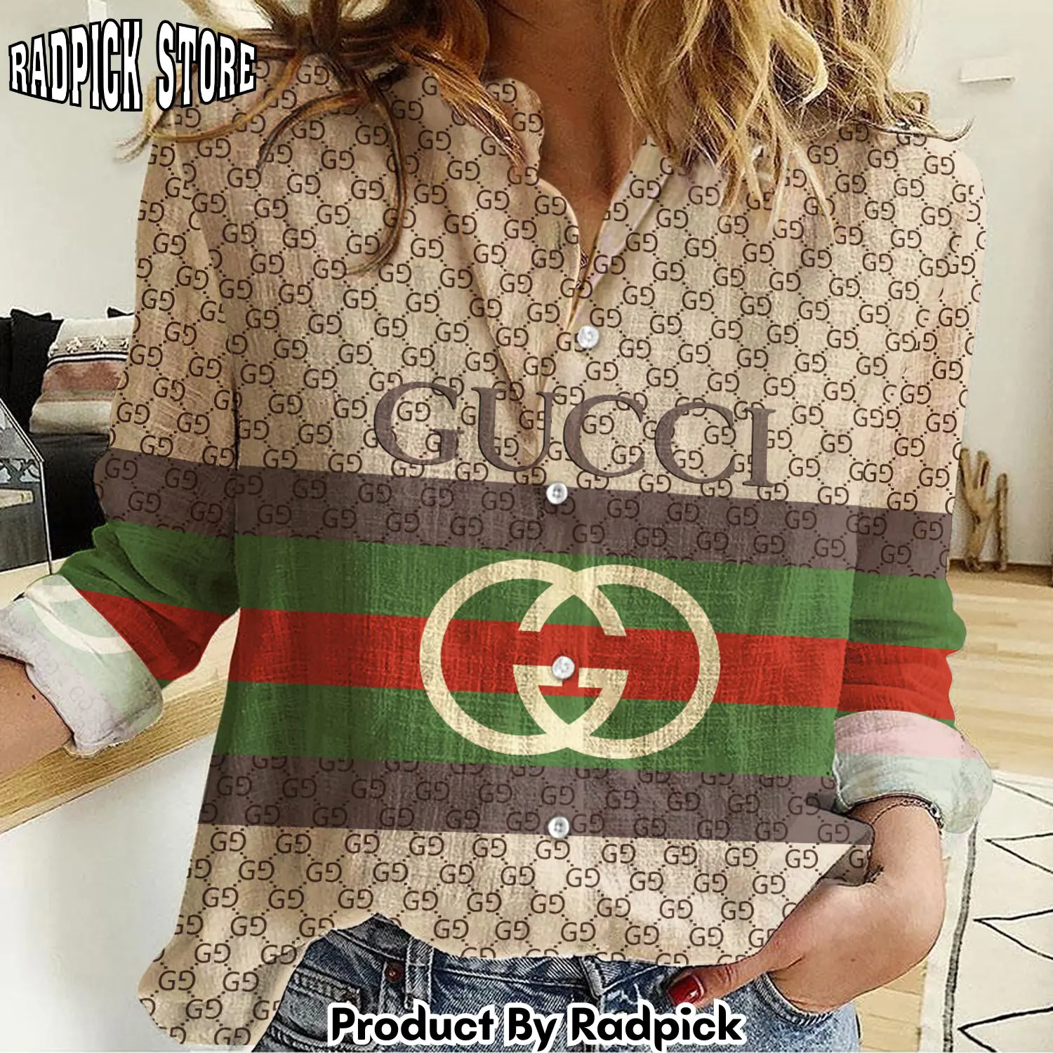 Radpick premium gucci monogram shirt rp662327